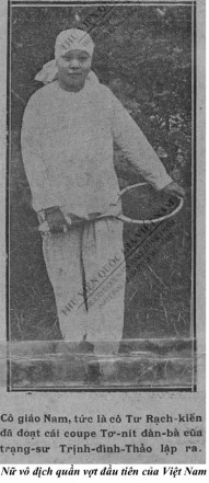 Nu vo dich quan vot dau tien VN