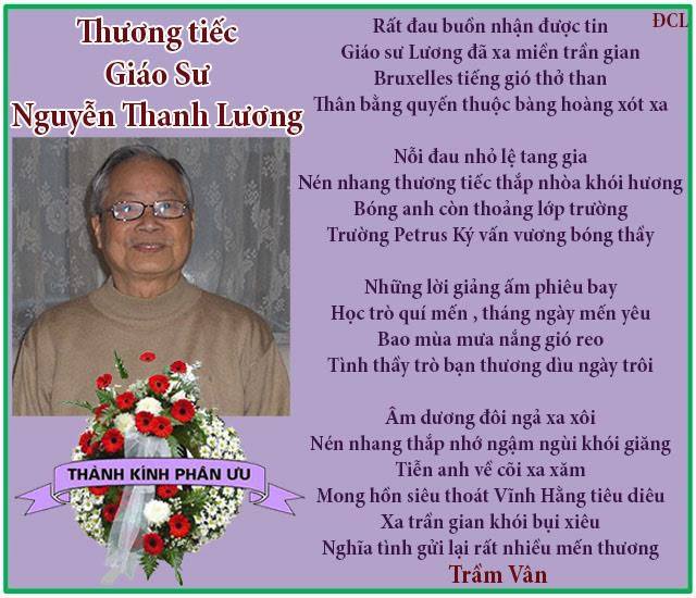 Thuong tiec GS Nguyen thanh Luong_Tram Van