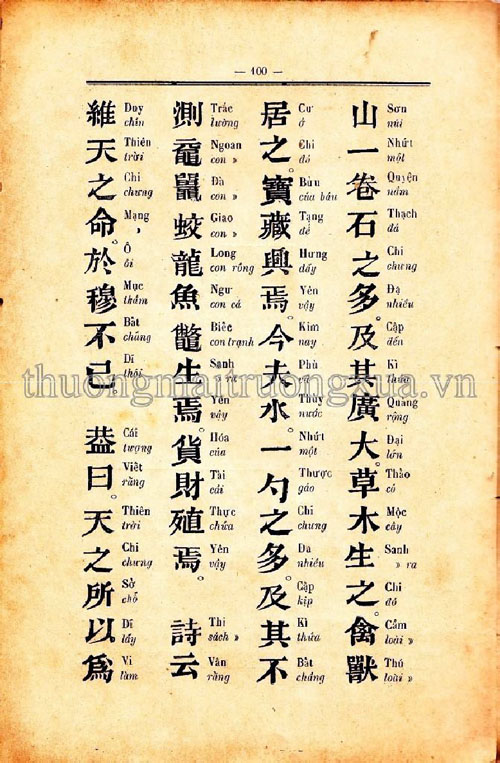 Tu thu trung dong 101