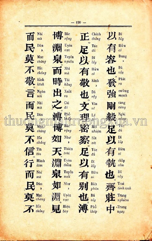 Tu thu trung dong 121