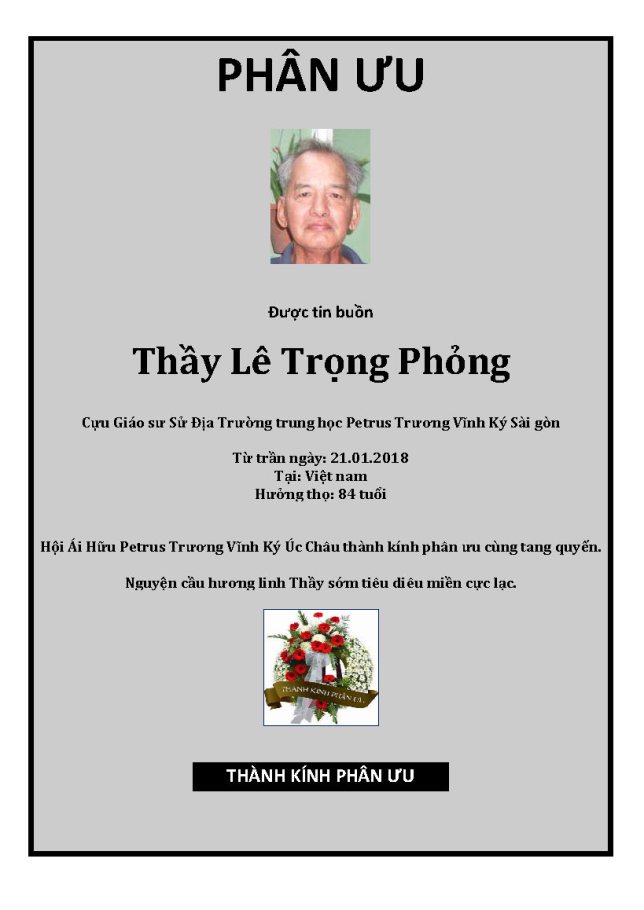 Phan Uu - GS Le Trong Phong
