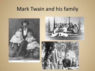 Mark Twain and his family