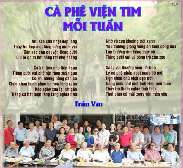 ca phe vien tim moi tuan