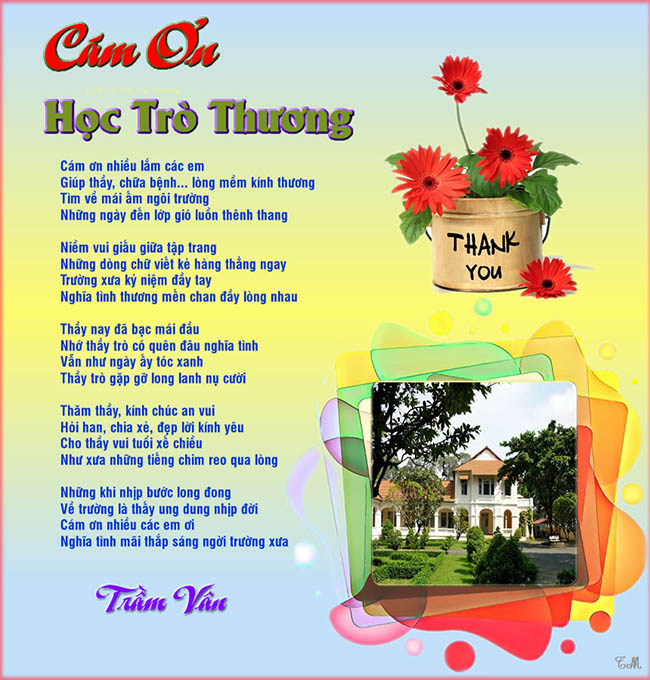 Cam on hoc tro thuong