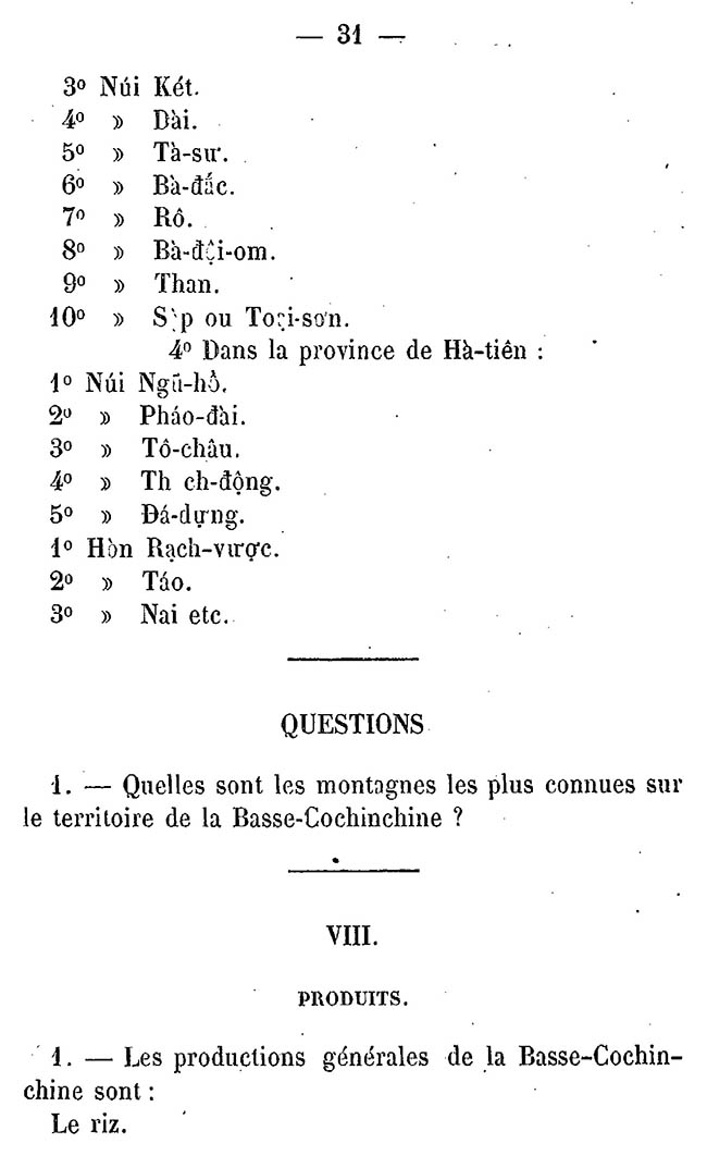 Petit cours de géographie - TVK 31
